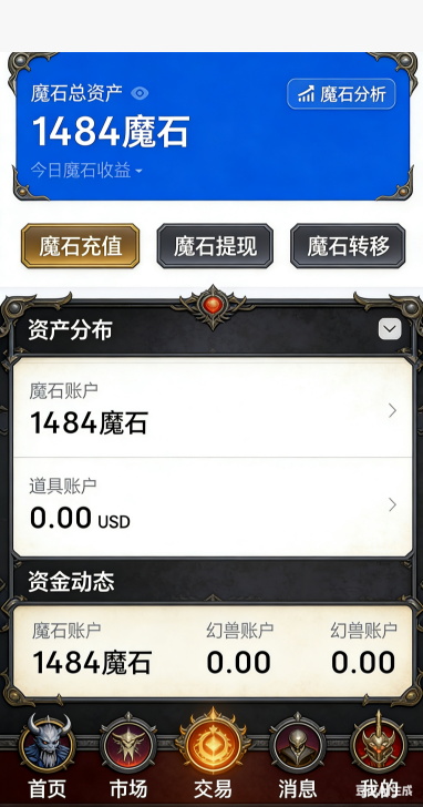 魔域私服神火套装属性详情界面